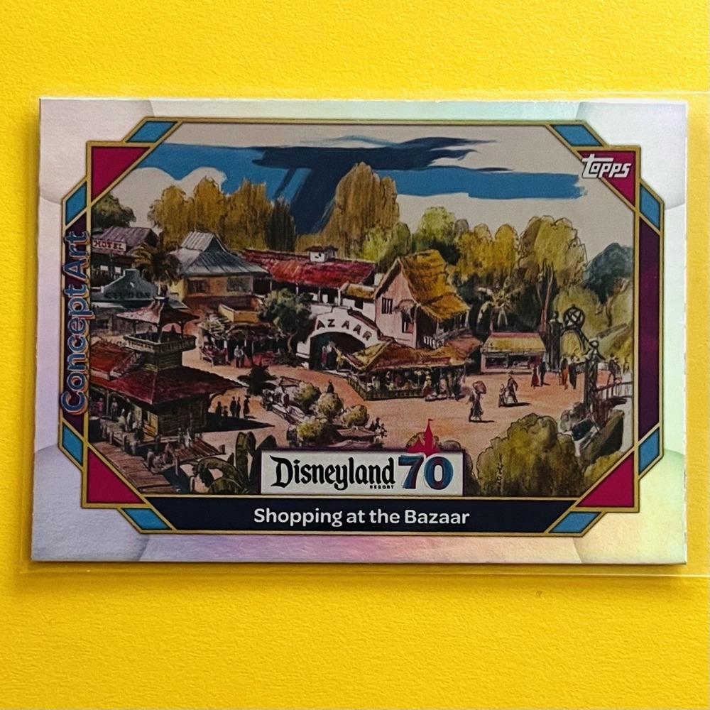 2025 Topps Disneyland 70th #122 Shopping at the Bazaar Rainbow‎ Foil Disney